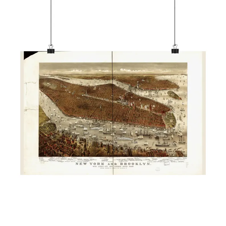 1877 Brooklyn Map Print