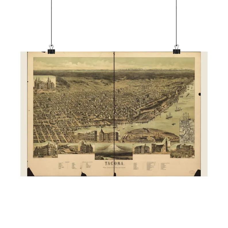 1890 Tacoma Map Print