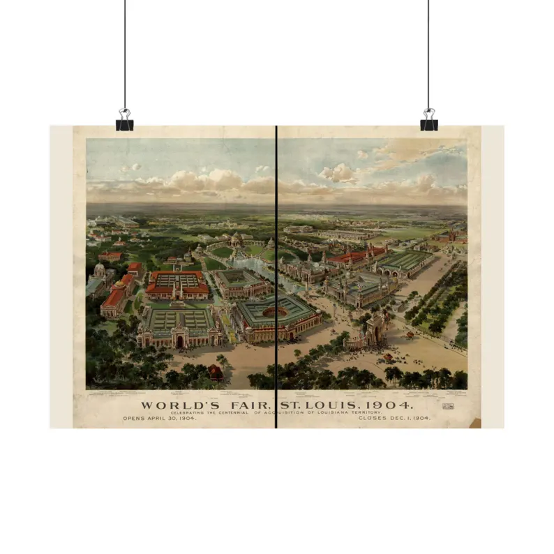1904 St Louis Map Print