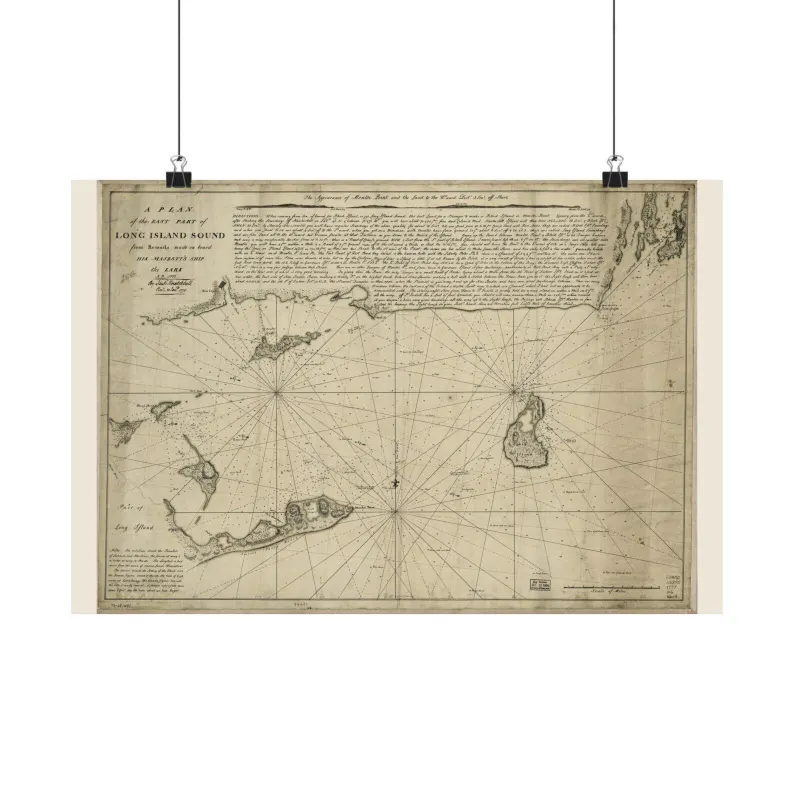 1777 Long Island Sound Map Print