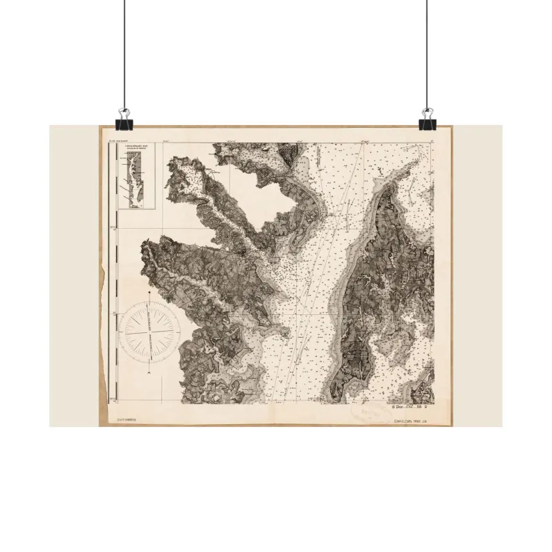 1862 Chesapeake Bay Map Print