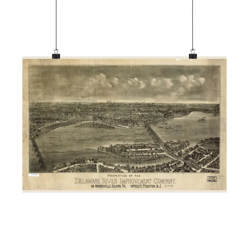 1900 Trenton Map Print