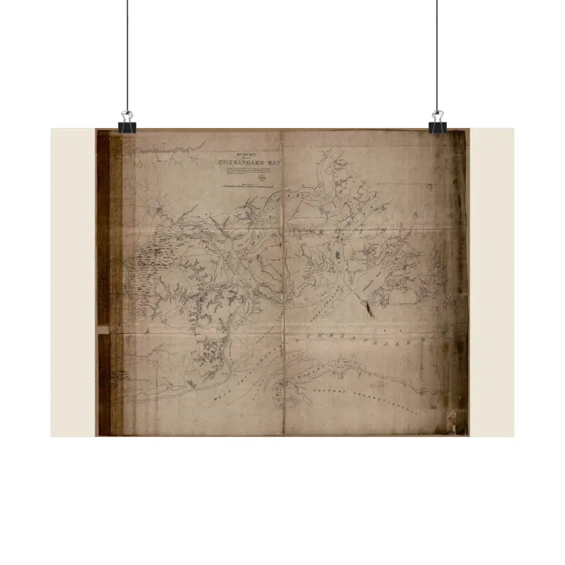 1819 Chesapeake Bay Map Print