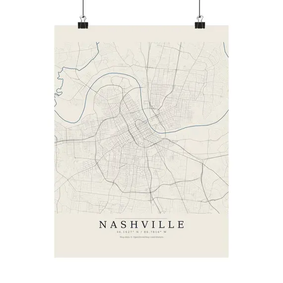 Nashville Street Map