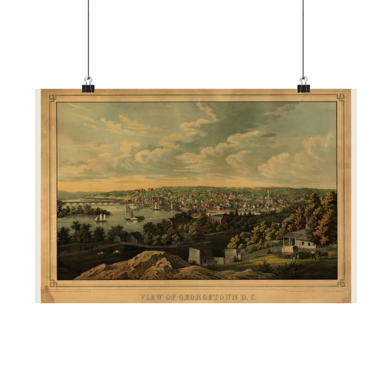 1855 Georgetown Map Print