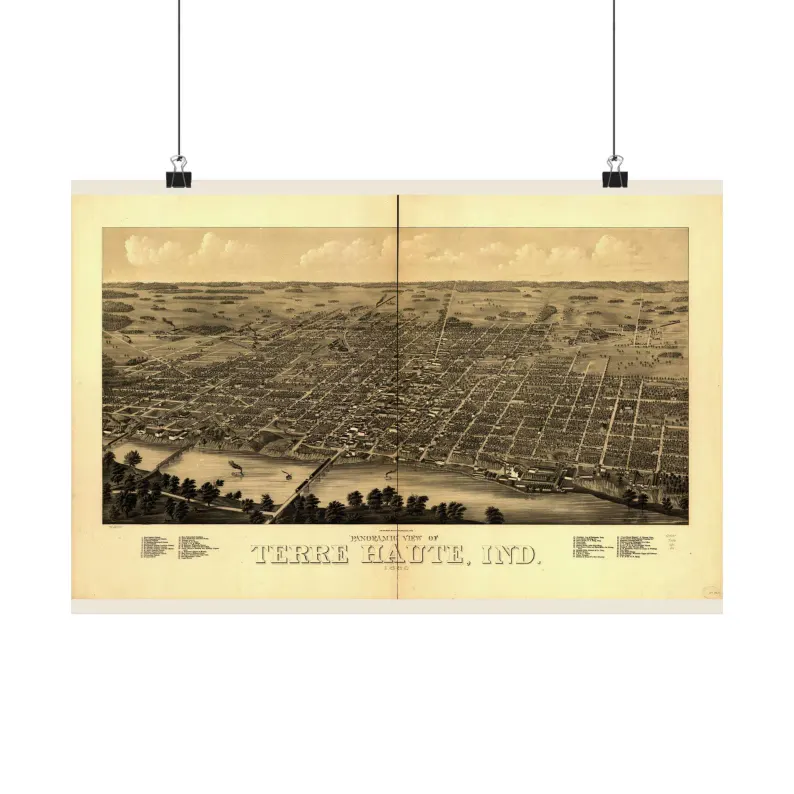 1880 Terre Haute Map Print