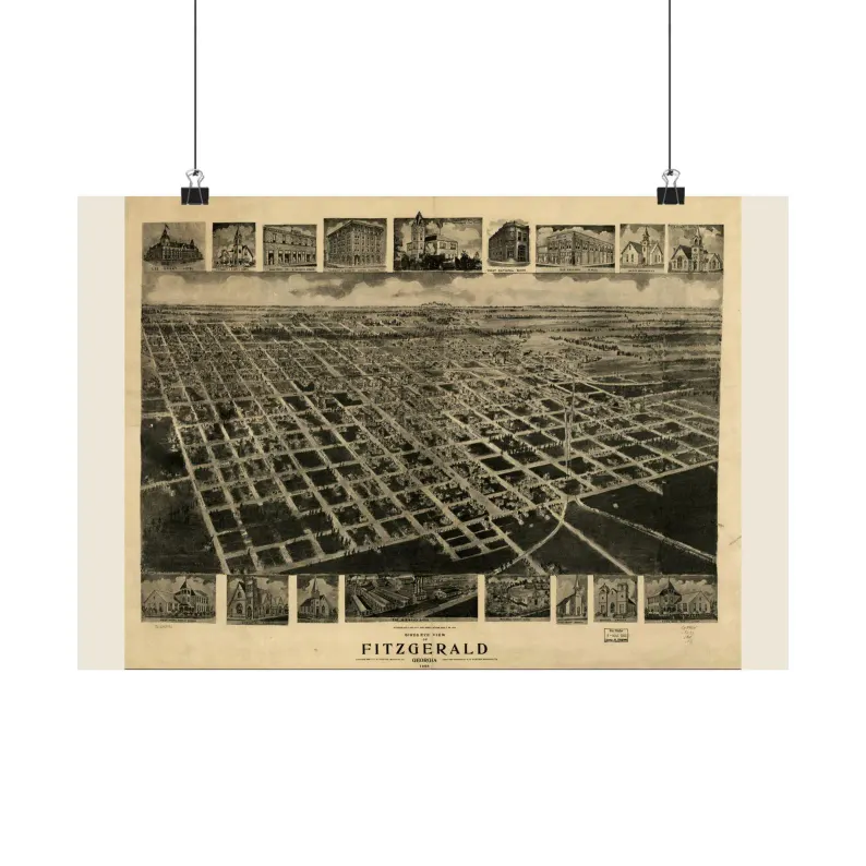 1908 Fitzgerald Map Print