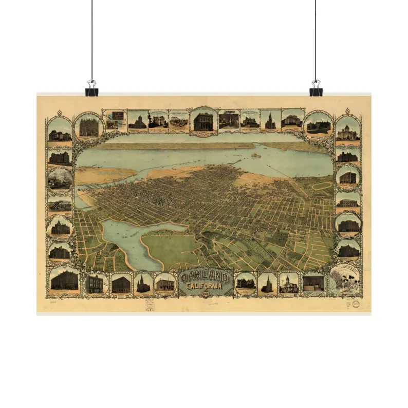 1900 Oakland Map Print