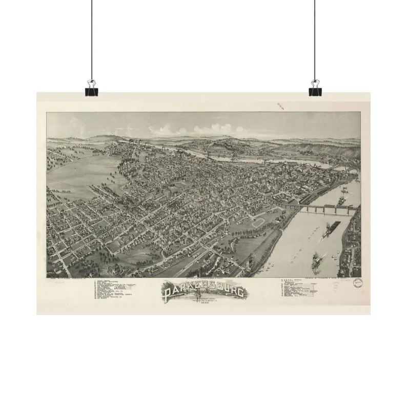 1899 Parkersburg Map Print