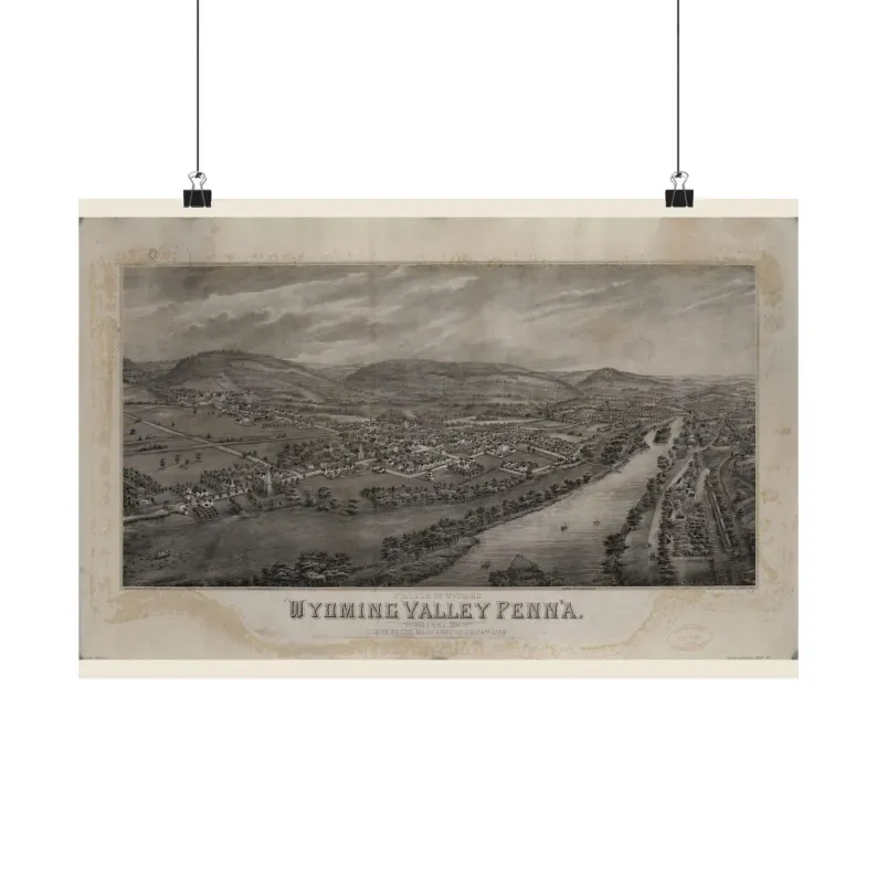 1885 Wyoming Valley Map Print