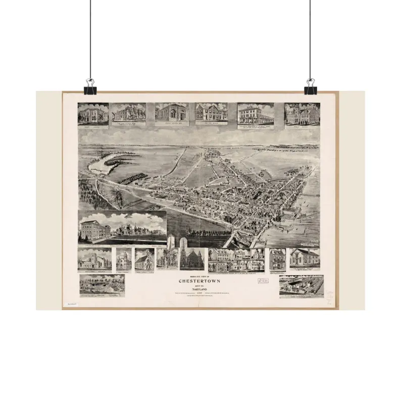 1907 Chestertown Map Print