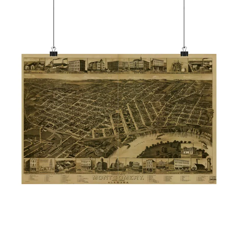 1887 Montgomery Map Print