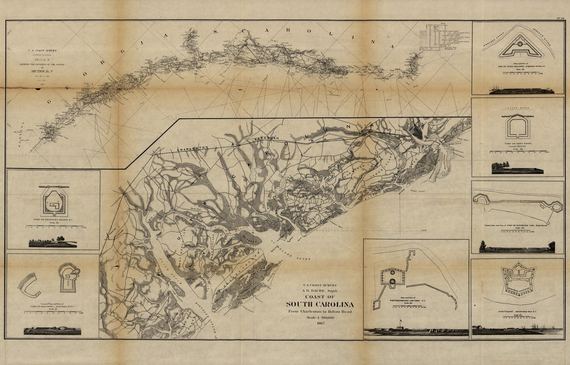 Coast of South Carolina 1862