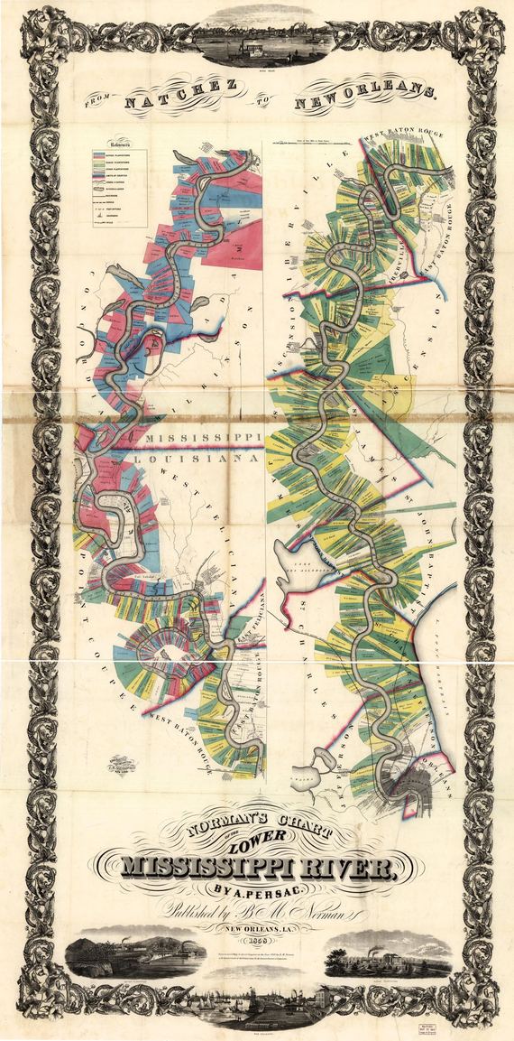 Mississippi River Delta 1858