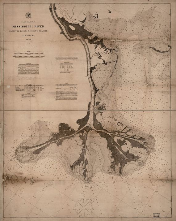Mississippi River Delta 1874