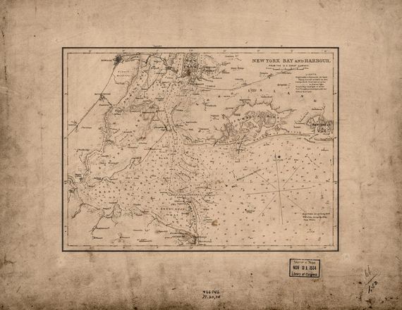 New York Bay and Harbour 1836