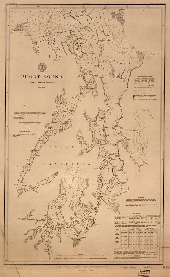 Puget Sound Nautical Chart