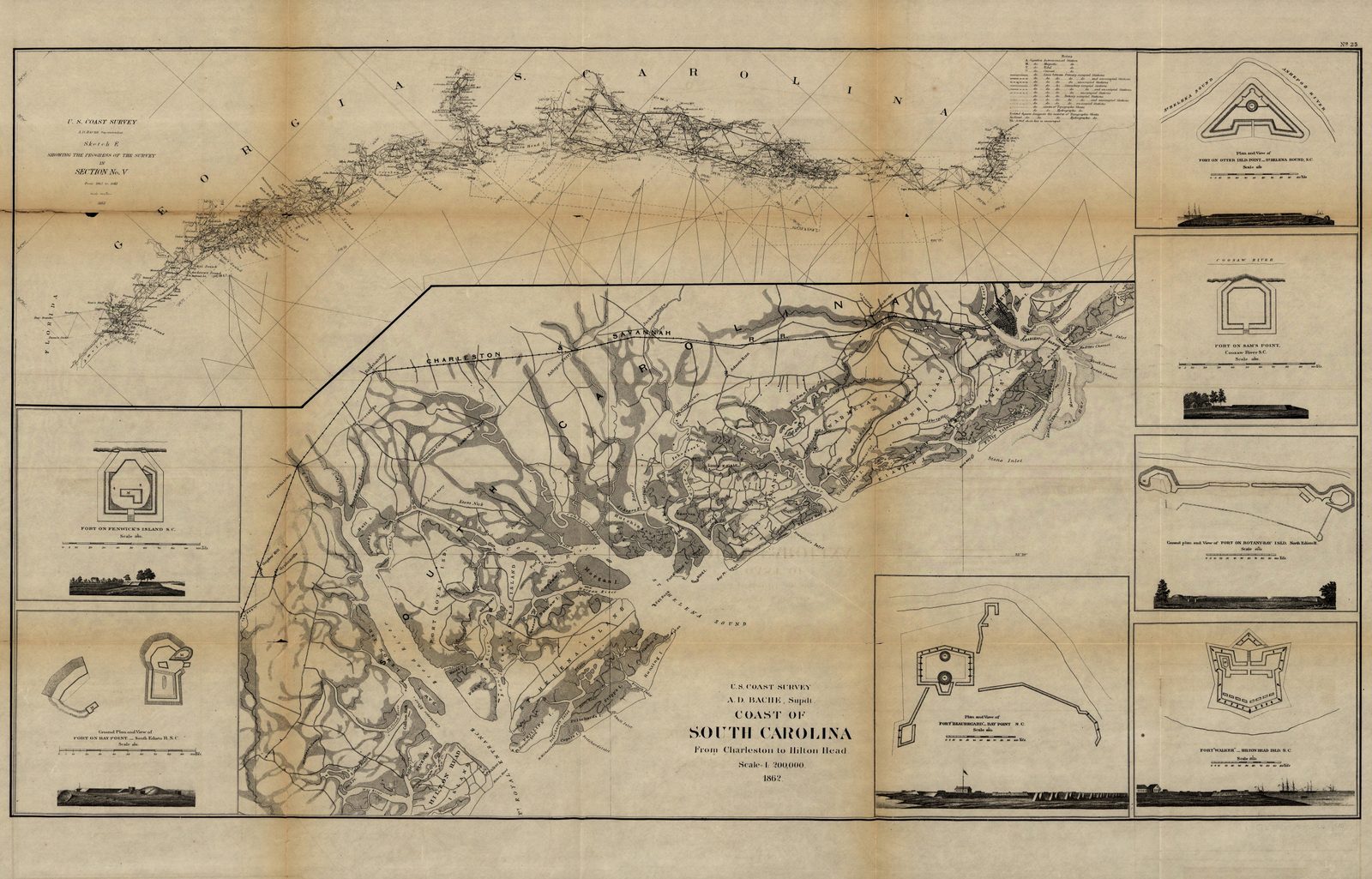 Coast of South Carolina 1862