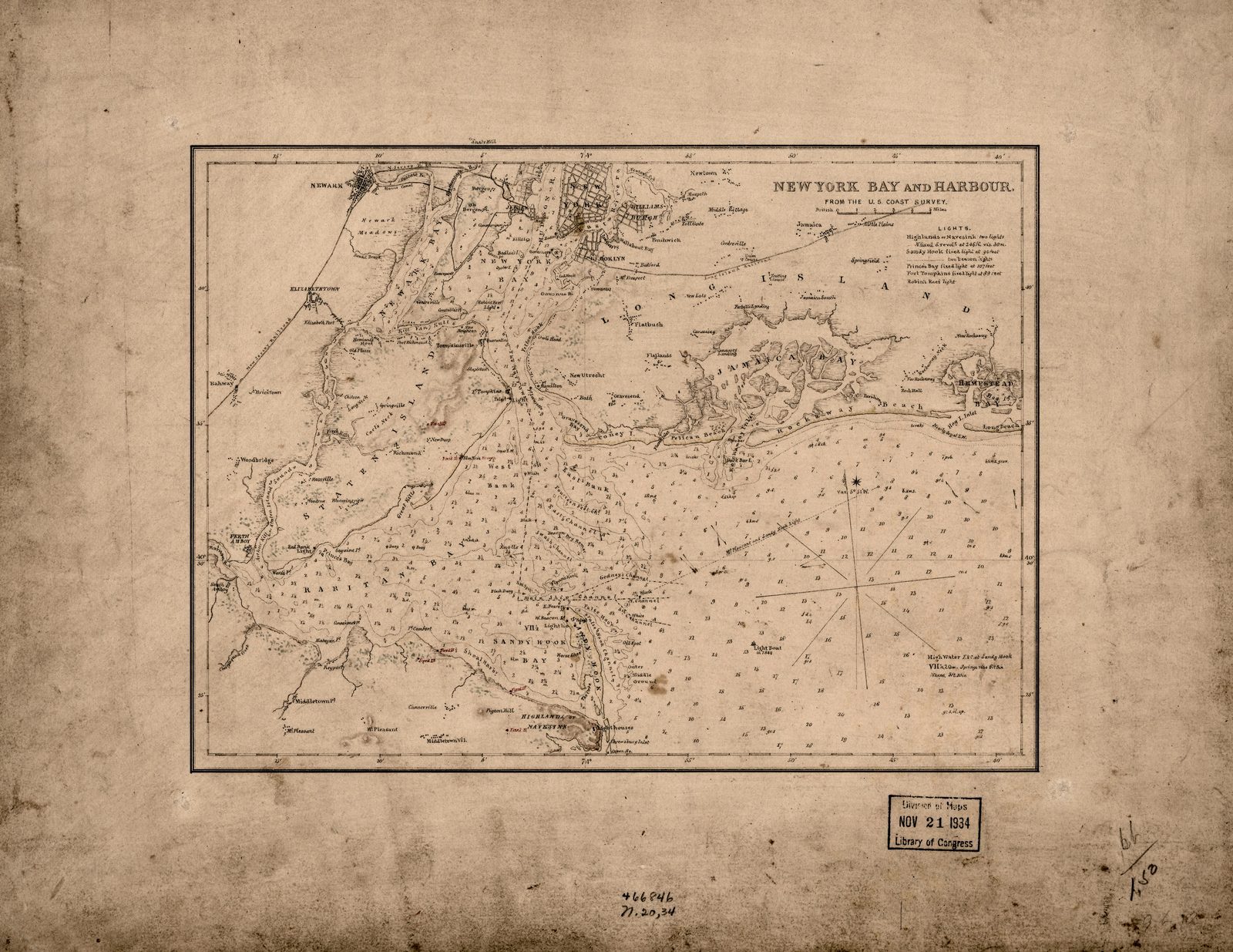 New York Bay and Harbour 1836
