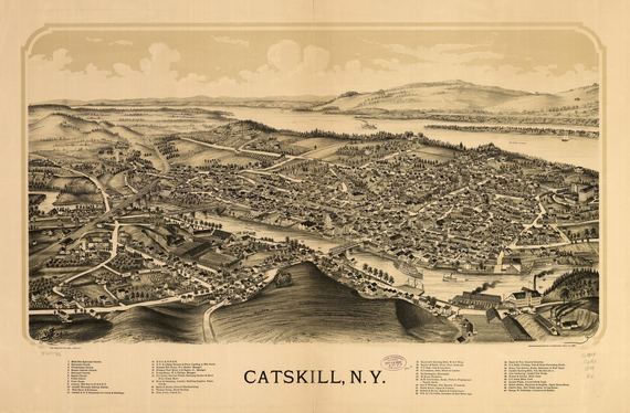 Catskill Bird's-Eye View City