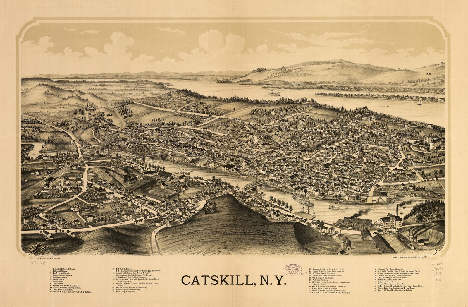 Catskill Bird's-Eye View City