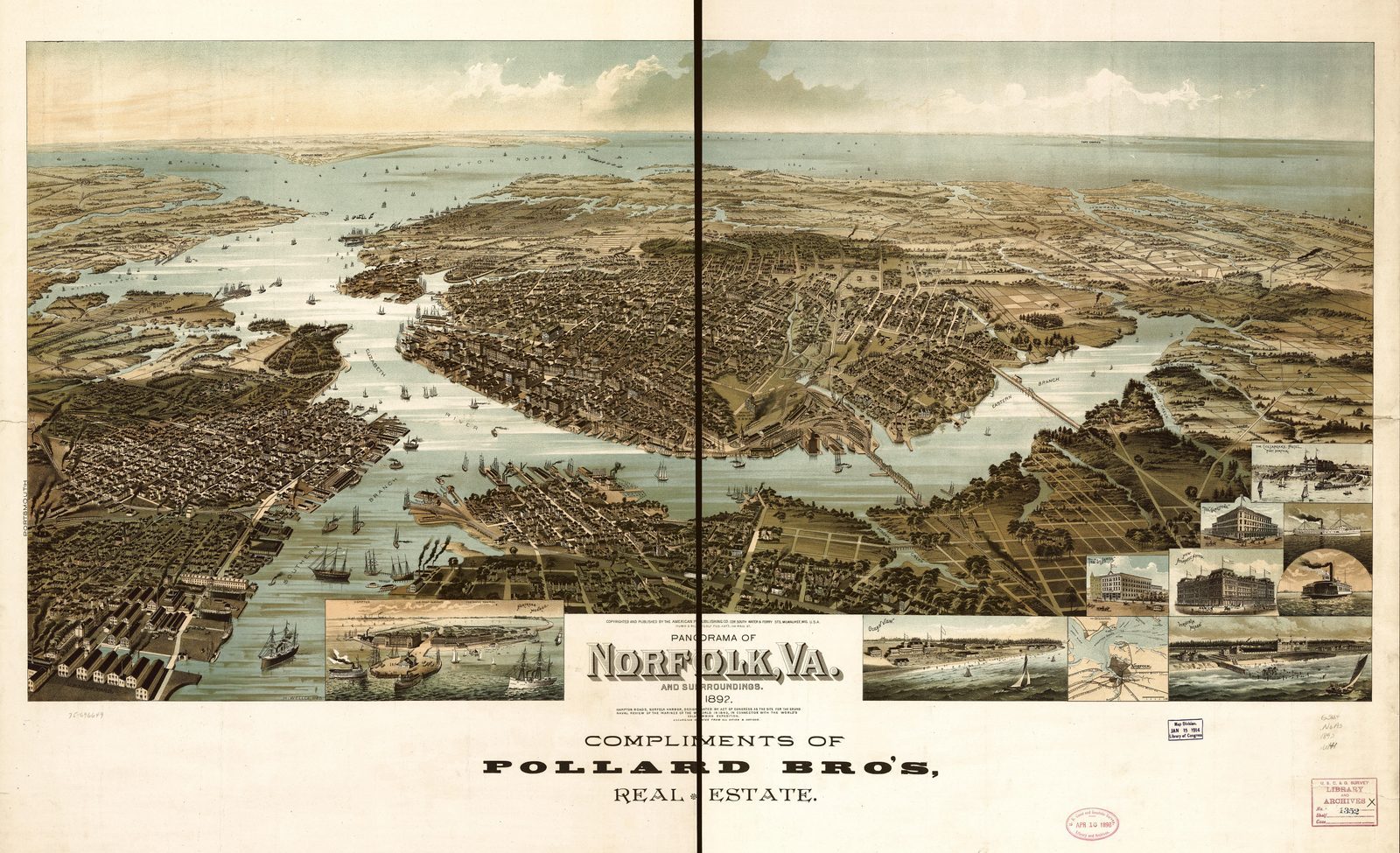Norfolk Bird's-Eye View City
