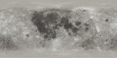 The Moon's surface from the Lunar Reconnaissance Orbiter camera mosaic