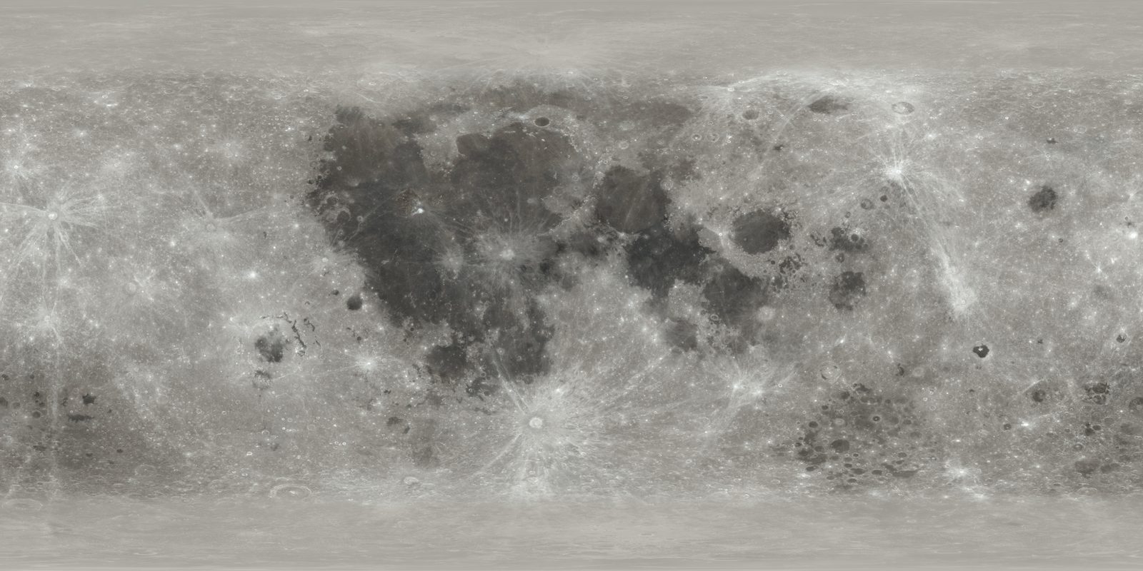 The Moon's surface from the Lunar Reconnaissance Orbiter camera mosaic