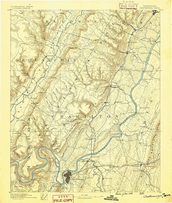 Chattanooga Topographic
